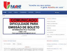 Tablet Screenshot of faahf.edu.br